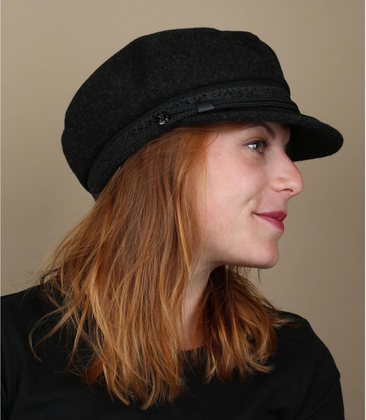 casquette marin gris laine Clea anthracite